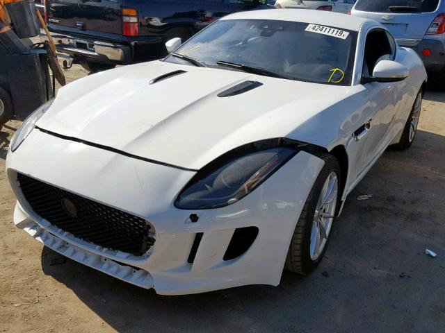 SAJDD1GX2JCK55314 - 2018 JAGUAR F-TYPE WHITE photo 2