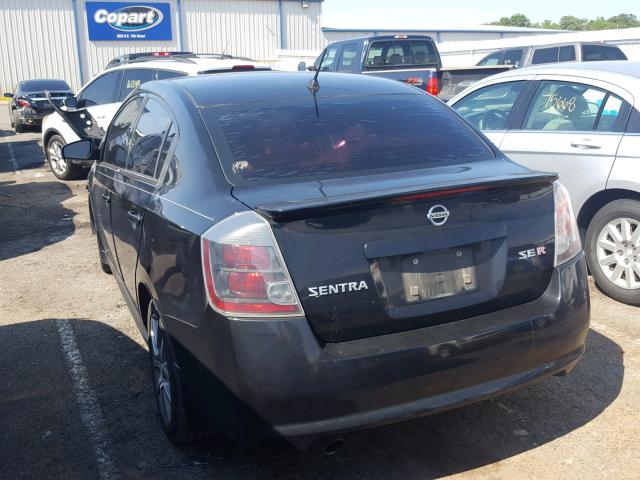 3N1BB61E68L623785 - 2008 NISSAN SENTRA SE- BLACK photo 3