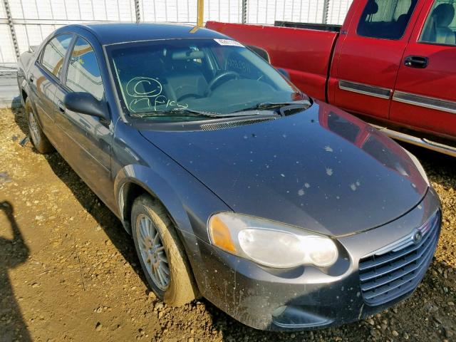 1C3EL56R44N310522 - 2004 CHRYSLER SEBRING LX GRAY photo 1