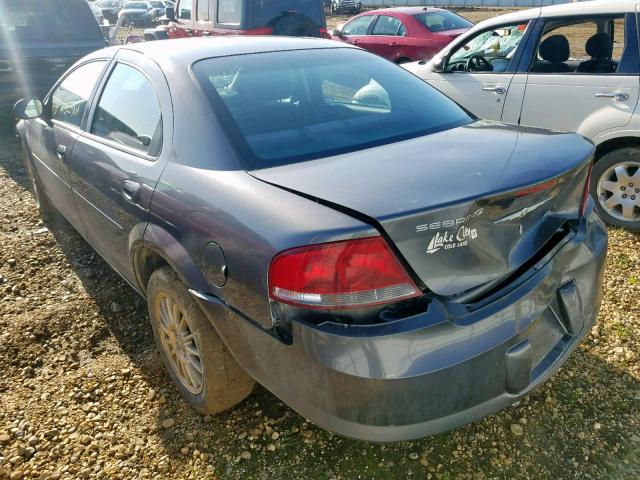 1C3EL56R44N310522 - 2004 CHRYSLER SEBRING LX GRAY photo 3