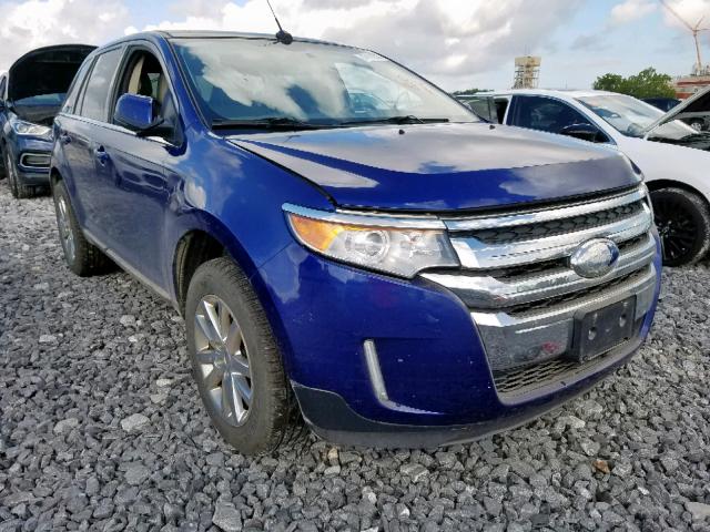 2FMDK4KC3DBA39658 - 2013 FORD EDGE LIMIT BLUE photo 1