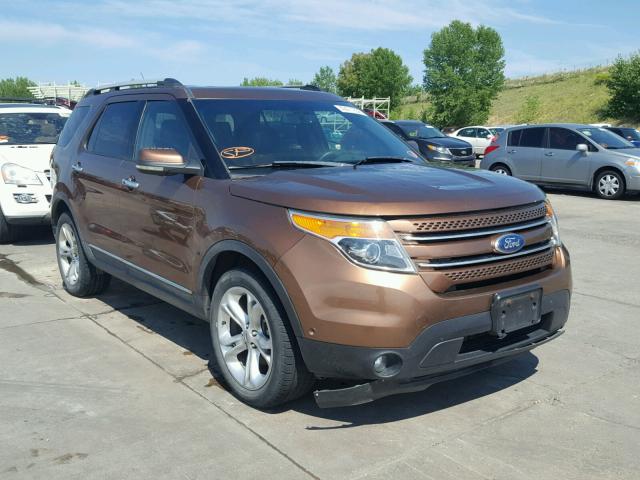 1FMHK8F84BGA02543 - 2011 FORD EXPLORER L BROWN photo 1