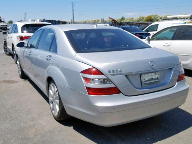 WDDNG71X87A098999 - 2007 MERCEDES-BENZ S 550 SILVER photo 3