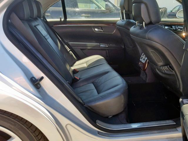 WDDNG71X87A098999 - 2007 MERCEDES-BENZ S 550 SILVER photo 6