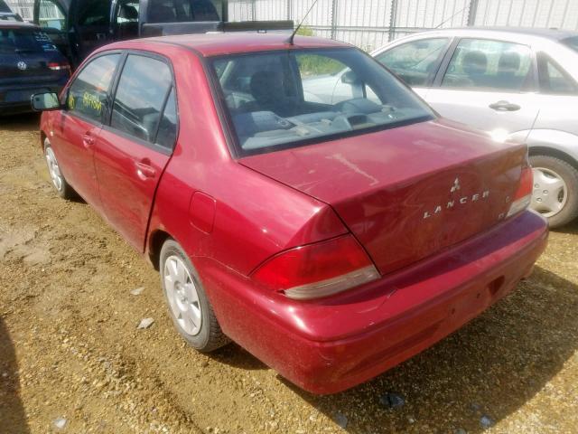 JA3AJ26E03U607673 - 2003 MITSUBISHI LANCER ES RED photo 3