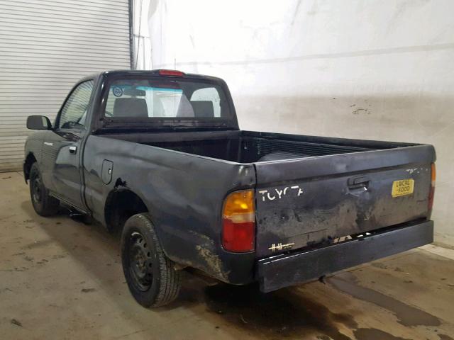 4TANL42N6WZ121760 - 1998 TOYOTA TACOMA BLACK photo 3