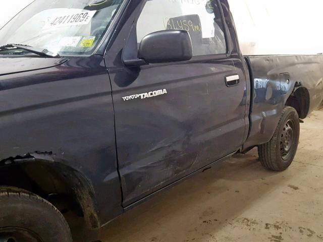 4TANL42N6WZ121760 - 1998 TOYOTA TACOMA BLACK photo 9