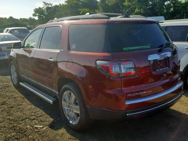 1GKKVSKD6HJ271743 - 2017 GMC ACADIA LIM RED photo 3