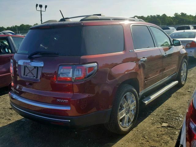 1GKKVSKD6HJ271743 - 2017 GMC ACADIA LIM RED photo 4