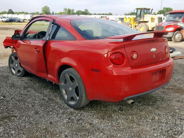 1G1AL15F377213758 - 2007 CHEVROLET COBALT LT RED photo 3