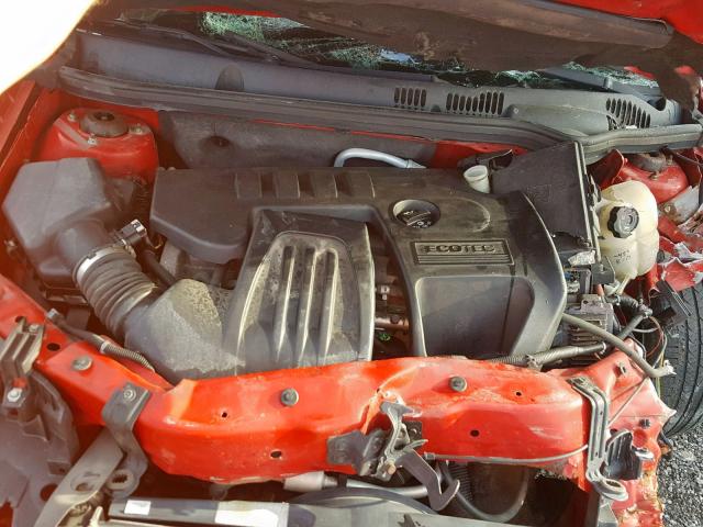 1G1AL15F377213758 - 2007 CHEVROLET COBALT LT RED photo 7