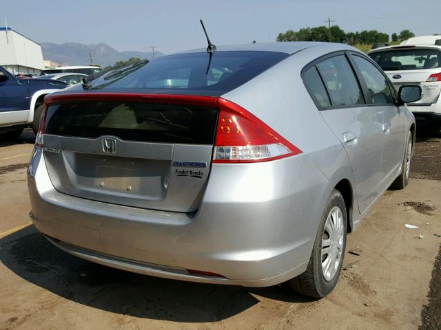 JHMZE2H5XAS026937 - 2010 HONDA INSIGHT LX SILVER photo 4