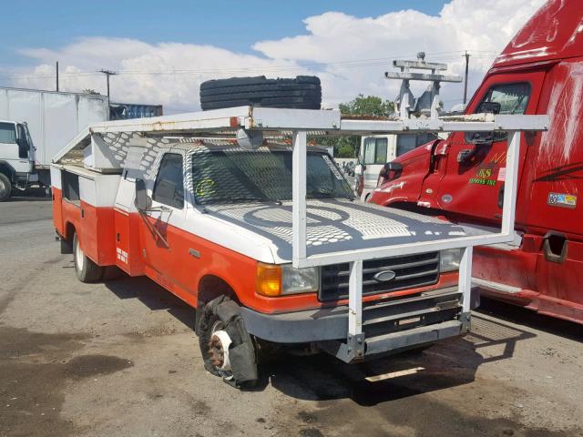 2FDLF47M9JCB00910 - 1988 FORD F SUPER DU RED photo 1