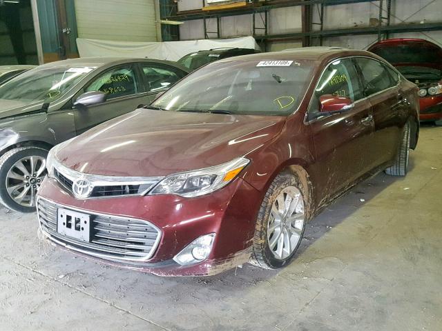 4T1BK1EB7DU018587 - 2013 TOYOTA AVALON BAS MAROON photo 2