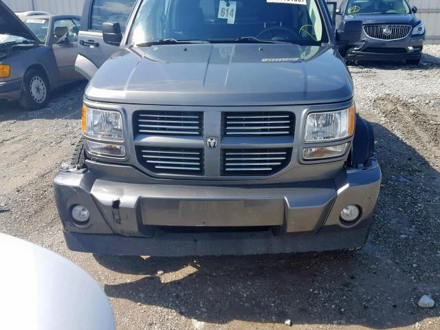 1D4PU4GK2BW602127 - 2011 DODGE NITRO HEAT GRAY photo 9