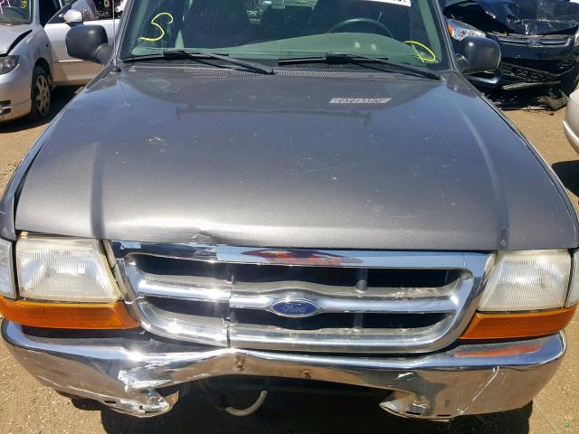 1FTYR14V5YPB56025 - 2000 FORD RANGER SUP GRAY photo 7