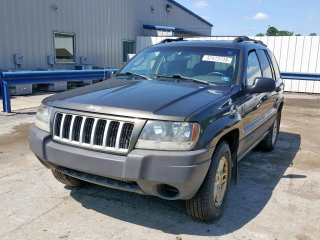 1J4GW48S44C431790 - 2004 JEEP GRAND CHER BLUE photo 2