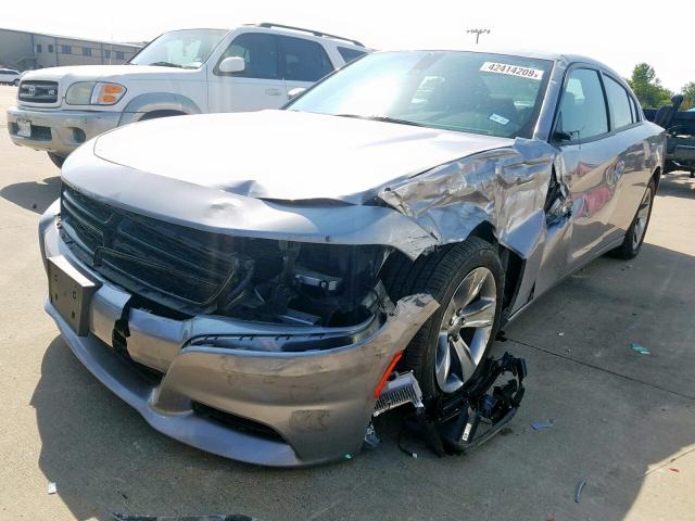 2C3CDXHGXGH332355 - 2016 DODGE CHARGER SX SILVER photo 2