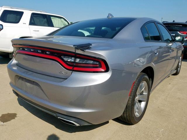 2C3CDXHGXGH332355 - 2016 DODGE CHARGER SX SILVER photo 4