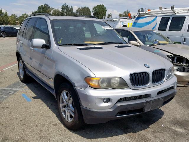 5UXFA13525LY01764 - 2005 BMW X5 3.0I SILVER photo 1