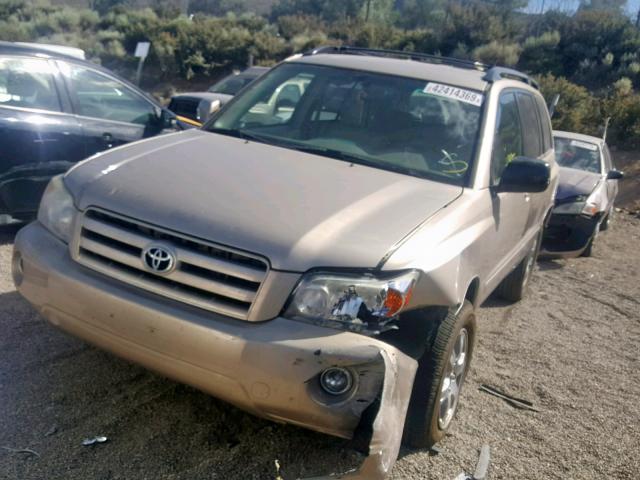 JTEEP21A660159159 - 2006 TOYOTA HIGHLANDER GOLD photo 2