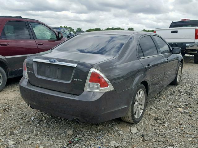 3FAFP08116R190649 - 2006 FORD FUSION SEL GRAY photo 4