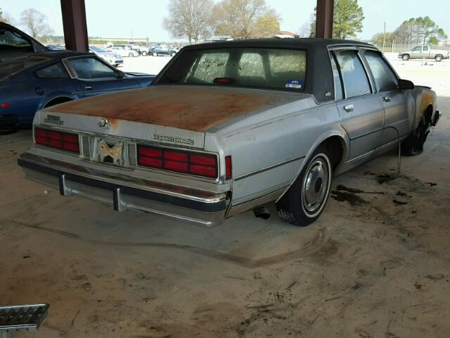 1G1BN69HXGY105669 - 1986 CHEVROLET CAPRICE CL SILVER photo 4