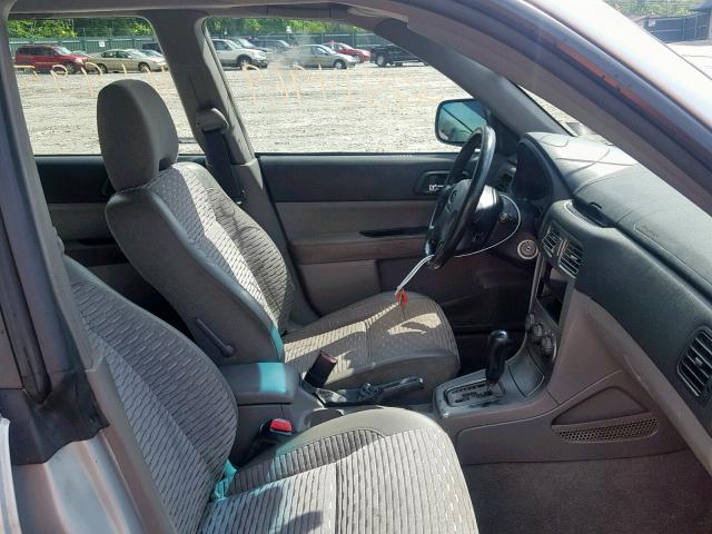 JF1SG656X3H749730 - 2003 SUBARU FORESTER 2 SILVER photo 5