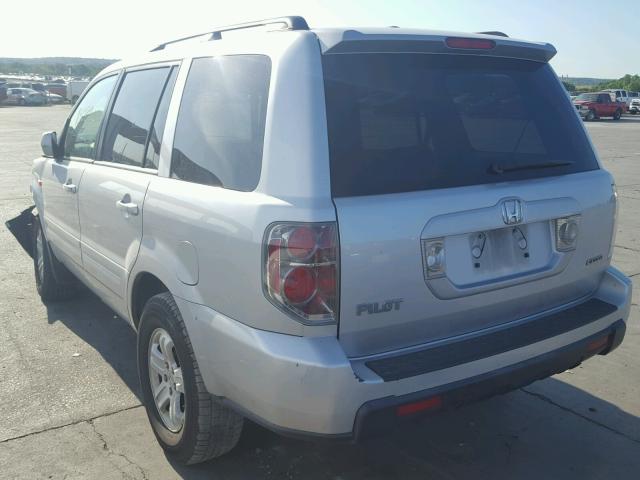 5FNYF18218B004827 - 2008 HONDA PILOT VP SILVER photo 3