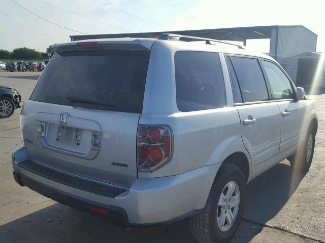 5FNYF18218B004827 - 2008 HONDA PILOT VP SILVER photo 4