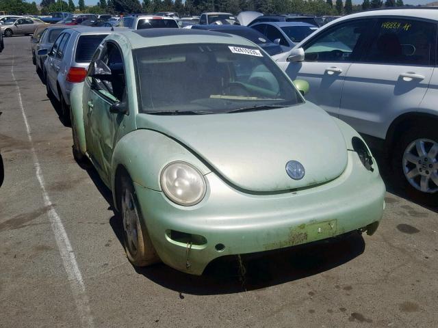 3VWCK21C31M426384 - 2001 VOLKSWAGEN NEW BEETLE მწვანე ფოტო 1