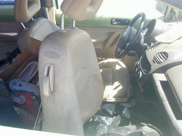 3VWCK21C31M426384 - 2001 VOLKSWAGEN NEW BEETLE მწვანე ფოტო 5