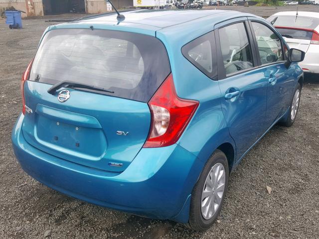 3N1CE2CP4FL441017 - 2015 NISSAN VERSA NOTE BLUE photo 4