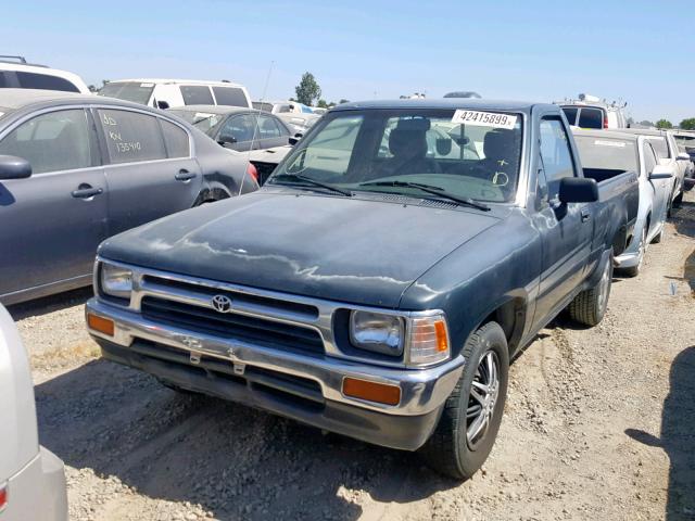 JT4RN81P4S5204129 - 1995 TOYOTA PICKUP 1/2 GREEN photo 2