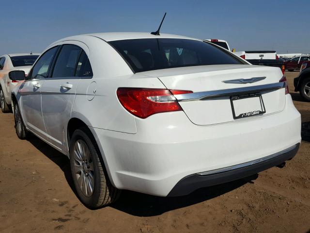 1C3CCBAB8CN268516 - 2012 CHRYSLER 200 LX WHITE photo 3