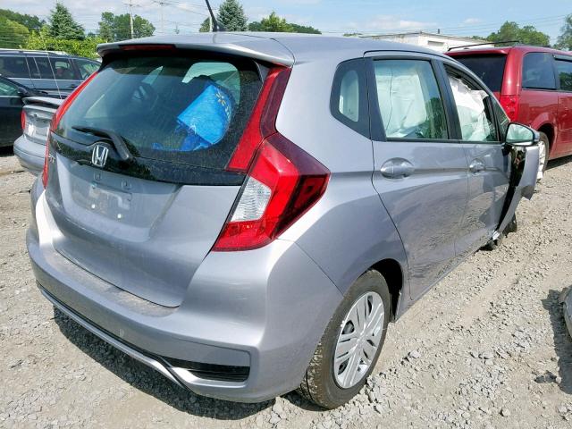 3HGGK5H47JM733319 - 2018 HONDA FIT LX SILVER photo 4