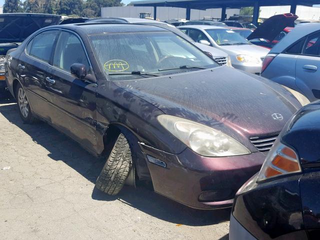 JTHBF30G425010668 - 2002 LEXUS ES 300 BURGUNDY photo 1