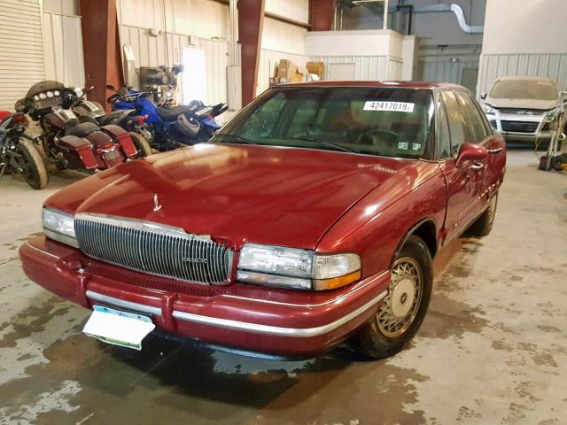 1G4CW52K9TH606244 - 1996 BUICK PARK AVENU MAROON photo 2