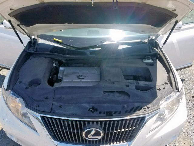 2T2BK1BA7AC041131 - 2010 LEXUS RX 350 WHITE photo 7