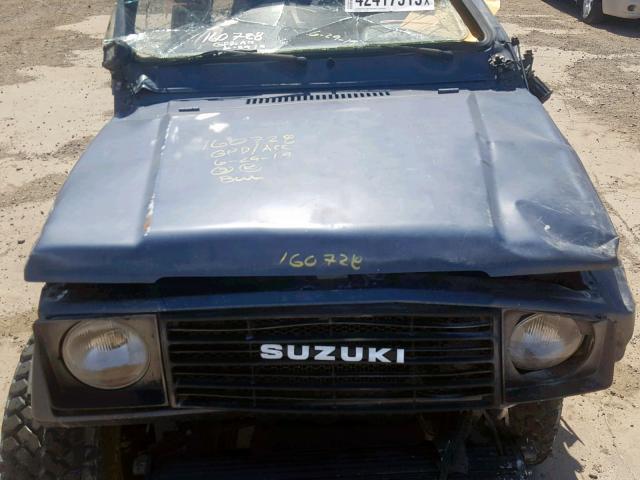 JS3JC51C6G4100772 - 1986 SUZUKI SAMURAI BLUE photo 7