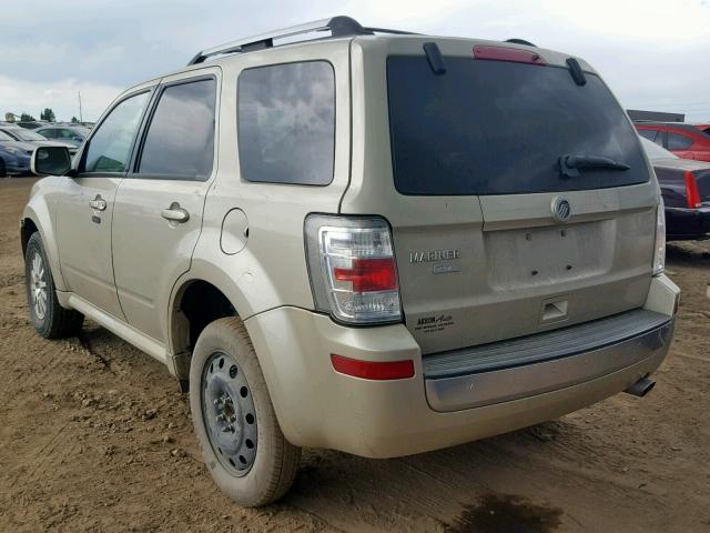 4M2CN8H74AKJ23783 - 2010 MERCURY MARINER PR BEIGE photo 3