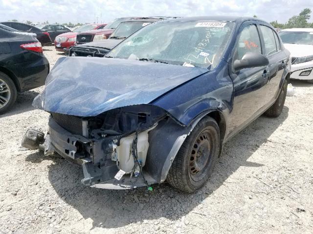 1G1AK58F287285848 - 2008 CHEVROLET COBALT BLUE photo 2