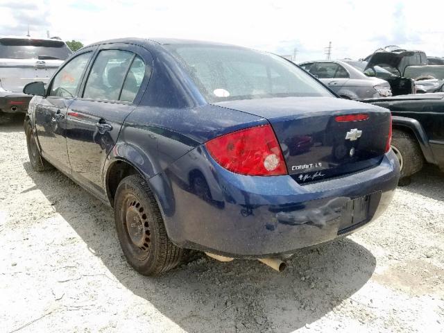 1G1AK58F287285848 - 2008 CHEVROLET COBALT BLUE photo 3