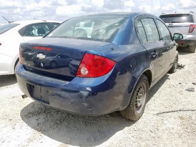 1G1AK58F287285848 - 2008 CHEVROLET COBALT BLUE photo 4