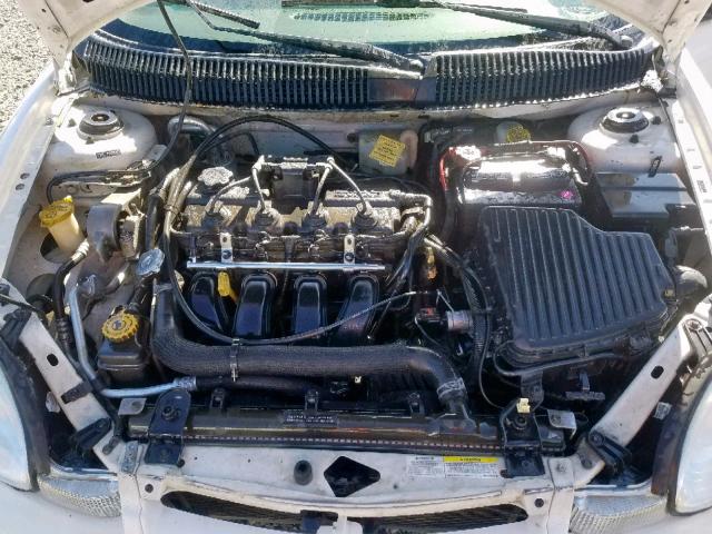 1B3ES46C22D639101 - 2002 DODGE NEON SE WHITE photo 7