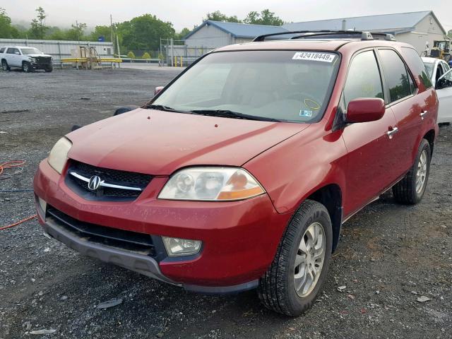 2HNYD18903H530432 - 2003 ACURA MDX TOURIN MAROON photo 2