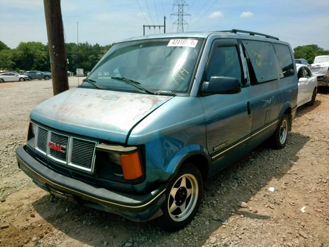 1GKDM19B6MB507127 - 1991 GMC SAFARI XT BLUE photo 2