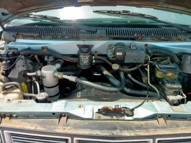 1GKDM19B6MB507127 - 1991 GMC SAFARI XT BLUE photo 7