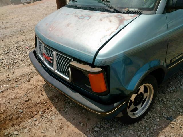 1GKDM19B6MB507127 - 1991 GMC SAFARI XT BLUE photo 9