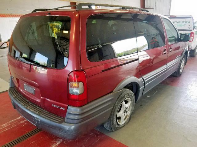 1GMDX03E32D207106 - 2002 PONTIAC MONTANA RED photo 4